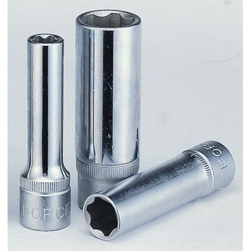 Головки шестигранные 3/8" глубокие с профилем Surface drive FORCE 5376308 F Series