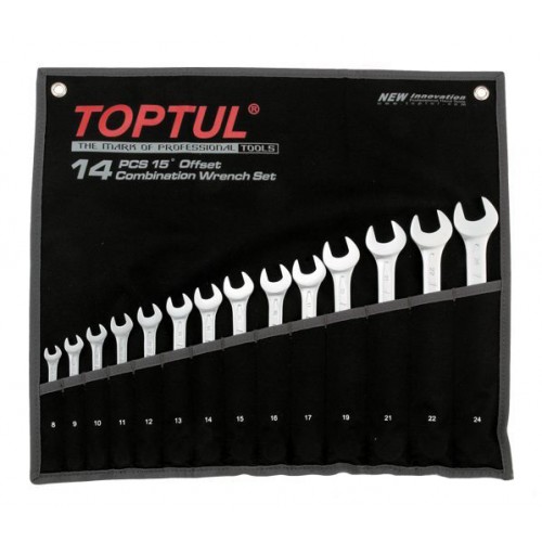 Набор ключей комбинированных 14 шт. 8-24 "Hi-Performance" TOPTUL GPAX1402
