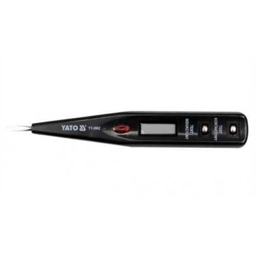 Тестер напряжения цифровой 12-250 вольт, lcd
