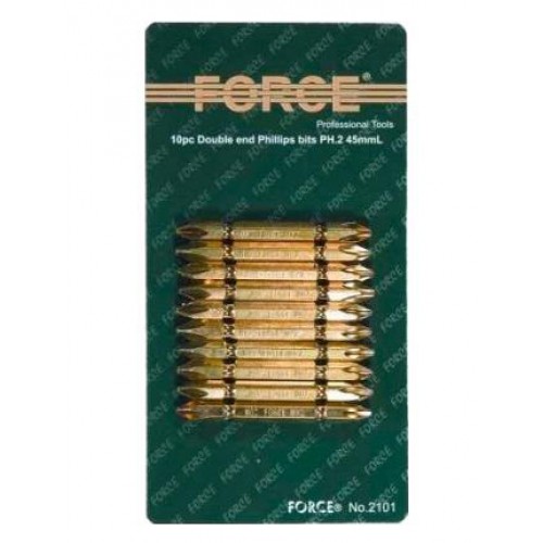 Набор насадок двусторонних 1/4" РН2 L-45мм. 10 ед.