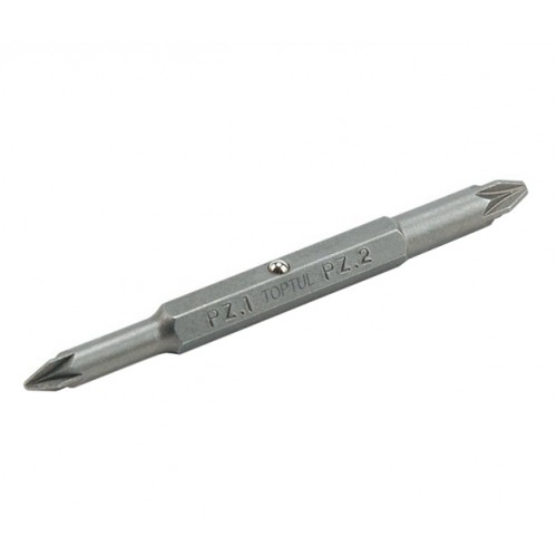 Насадка 1/4" двухсторонняя PZ1xPZ2 L75мм TOPTUL FKBA0102