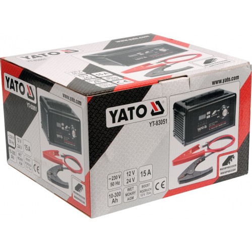 Зарядно-пусковое устройство 10-300Ач12/24 v. YATO YT-83051