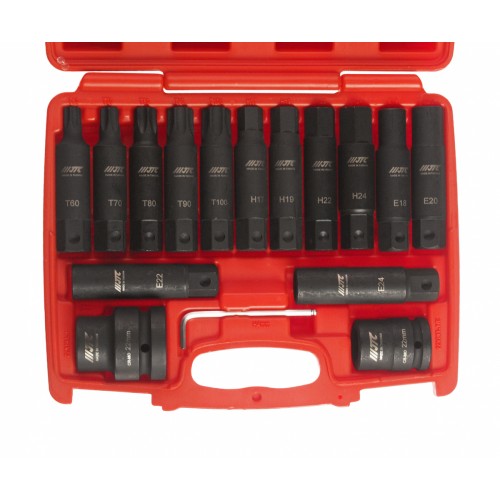 Набор головок ударных TORX,HEX 3/4" 16 ед.