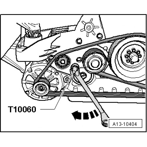 Набор для установки фаз ГРМ VW, AUDI (VAG 2.0 FSI) T10020/T40011/T10252/3366/T10092/T10060/А.