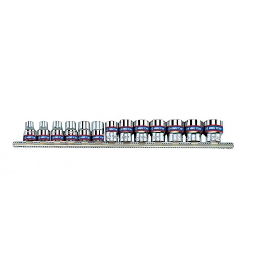 Набор головок 3/8" дюйм 1/4" - 13/16" (13 шт. 12 гранн.) KING TONY 3013SR