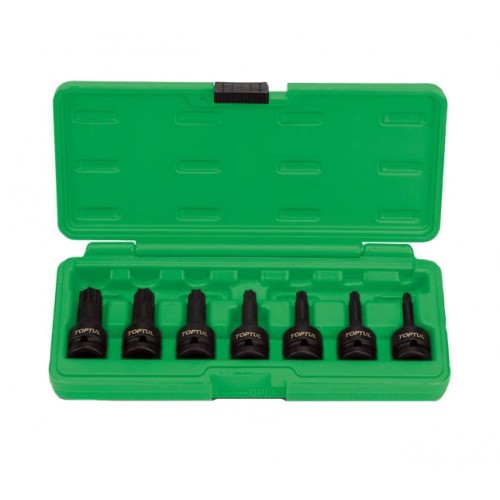 Набор головок TORX ударных 1/2" Т30-T70 7ед. TOPTUL GDAI0701