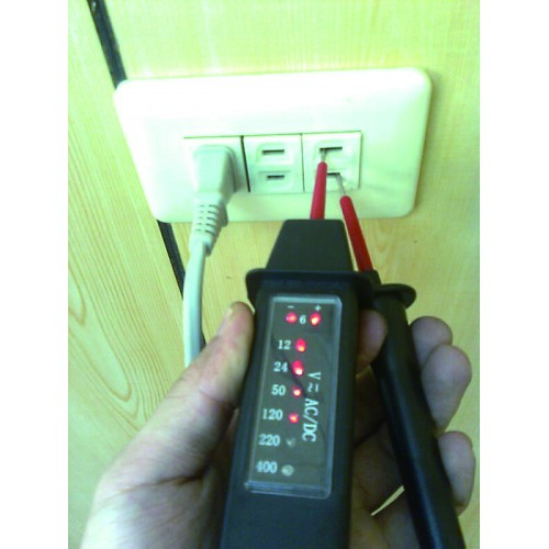 Тестер напряжения универсальный(6-400V AC/AD) FORCE