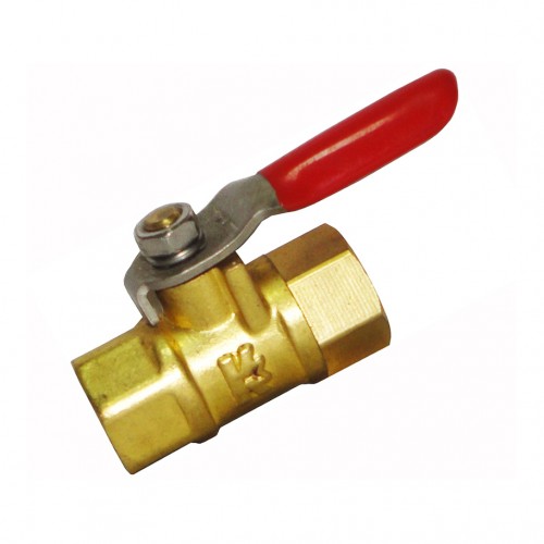 Кран шаровый внутренняя резьба 1/2"f x 1/2"f (латунь)