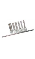 Н-р головок глубок.1/4"TORX Е4-Е10 на планке 6ед.
