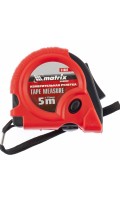 Рулетка Rubber, 5 м х 19 мм, обрезиненный корпус. MATRIX