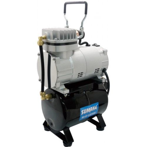 Миникомпрессор низкого давления с ресивером, регулятором и шлангом 1/8HP