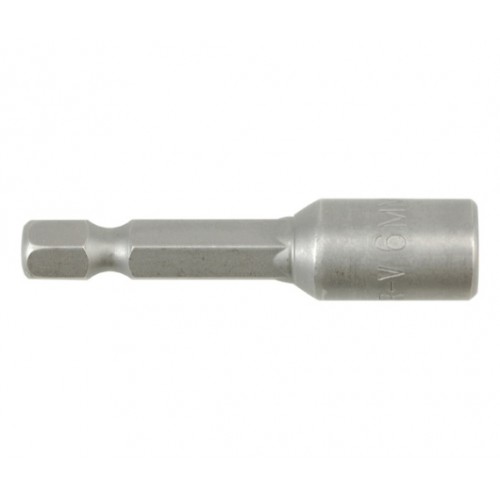 Магнитная шестигранная торцевая насадка 1/4" 6 мм L=48 мм