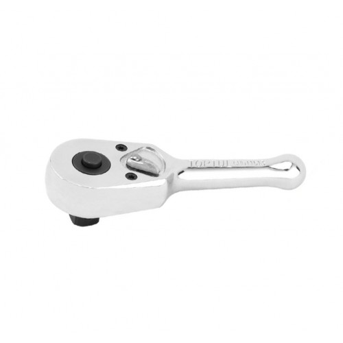Трещотка 1/4" 45 зубцов укороченная (мет. ручка) TOPTUL CHDI0809