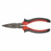 Длинногубцы изогнутые Black Nickel, 160 мм, двухкомпонентные рукоятки MATRIX 17458