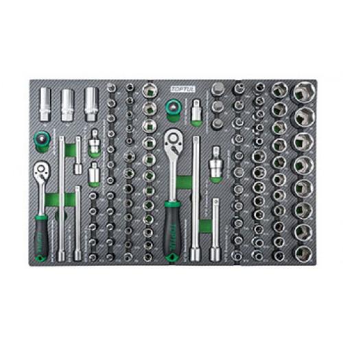 Тележка с инструментом (Pro-Plus) 8 секций 448ед. серая TOPTUL GE-44803