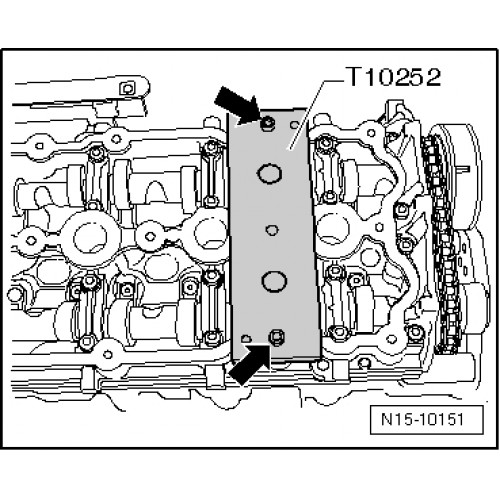 Набор для установки фаз ГРМ VW, AUDI (VAG 2.0 FSI) T10020/T40011/T10252/3366/T10092/T10060/А.