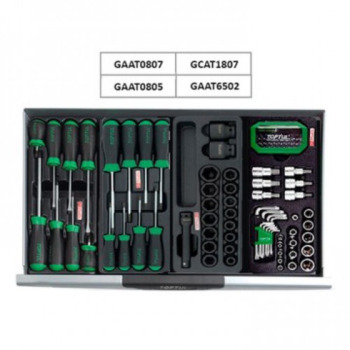 Тележка с инструментом (Pro-Plus) 7 секций 305ед. красная TOPTUL GCAJ305R