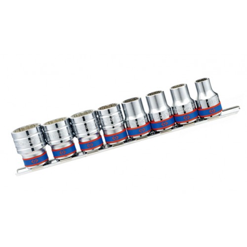Набор головок 1/2" 8 ед. на 10-19мм 12-ти гранн. (блистер) KING TONY 4010MR01