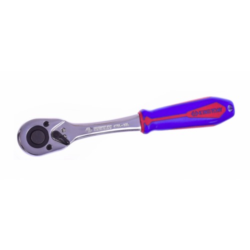 Ключ трещотка 1/2" 250мм (обрезиненная рукоятка) KING TONY 4766-10G