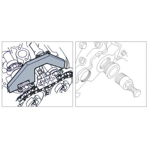 Набор фиксаторов распредвала BMW M41, M51, M47 TU/T2, M57 TU/T2: 2.0L/3.0L FORCE 913G6 F