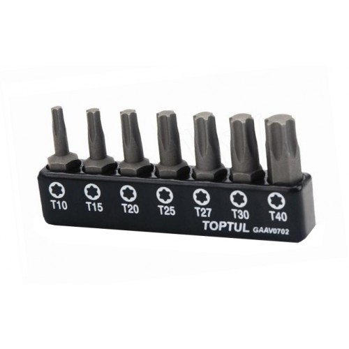 Набор бит 1/4" 7ед. (Torx: T10-T40) TOPTUL GAAV0702