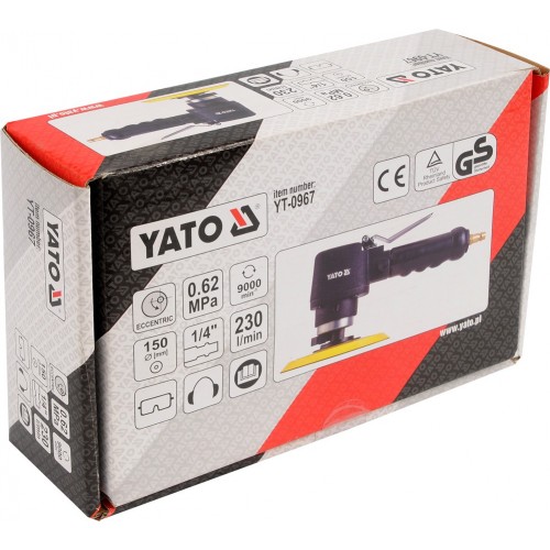 Пневмошлифмашина эксцентриковая 150мм YATO YT-0967
