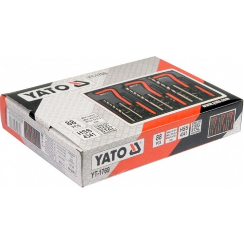 Набор для ремонта резьбы: M6-M10, 88 предметов YATO YT-1769