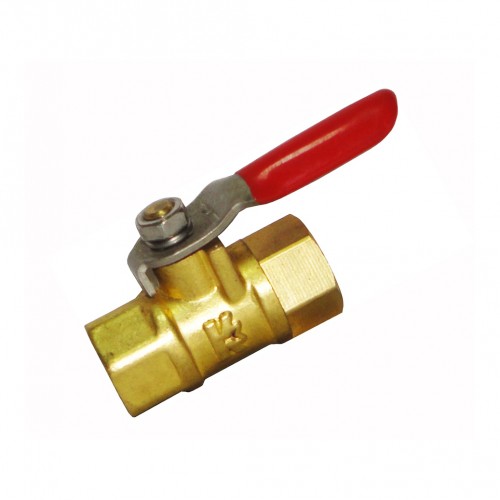 Кран шаровый внутренняя резьба 1/4"f x 1/4"f (латунь)