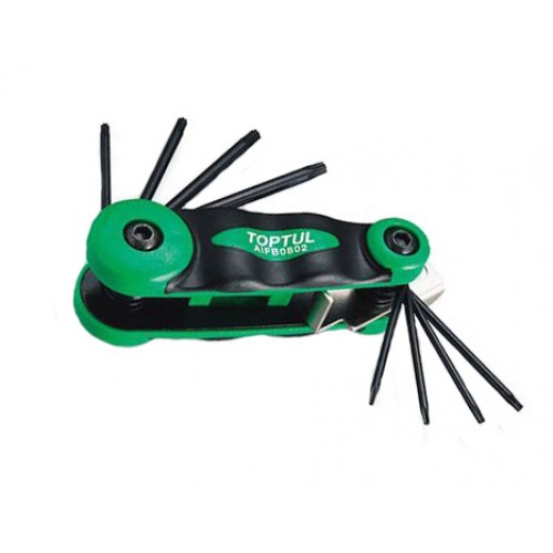 Набор складной ключей TORX: T6-T25 (материал CRV-6150) TOPTUL AIFB0802