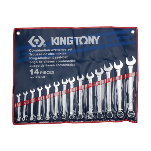 Набор ключей дюймовых 14шт. (5/16" - 1-1/4") KING TONY 1214SR