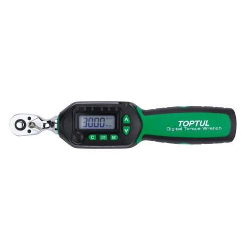 Ключ динамометричний 1.5-30Нм (цифровий) 1/4" укорочений TOPTUL DT-030S