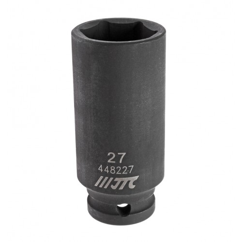 Головка ударна глибока 1/2" 6гр. 27мм L 82мм 448227 JTC