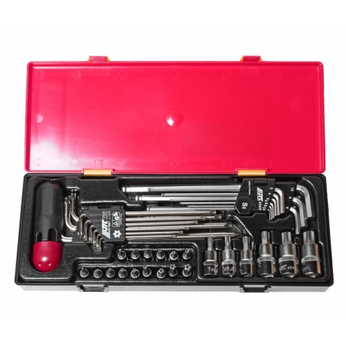 Набор инструмента 1/4, 3/8, 1/2" TORX, HEX 40ед K1401 JTC