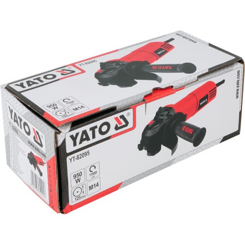 Углошлифовальная машина 950 Вт 125 мм YATO YT-82095