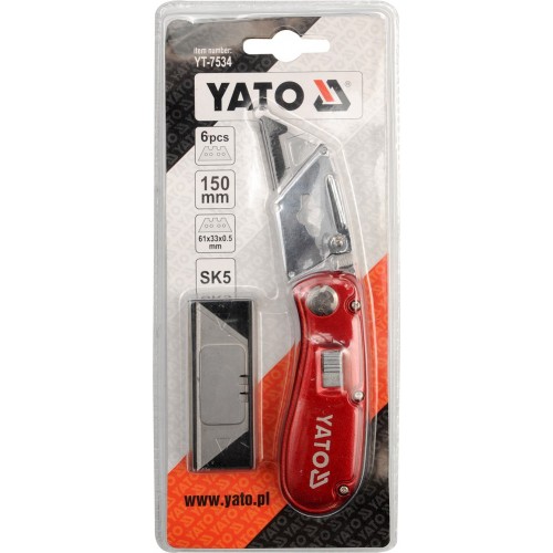 Нож складной YATO YT-7534