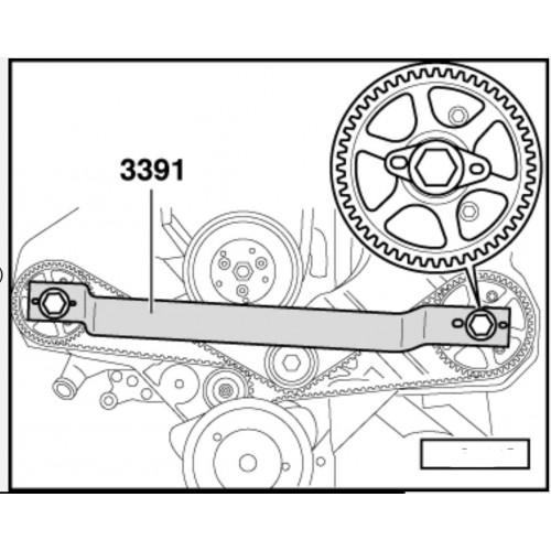 Фиксатор валов ГРМ V6 VW AUDI 2,4 / 2,7 / 2,8