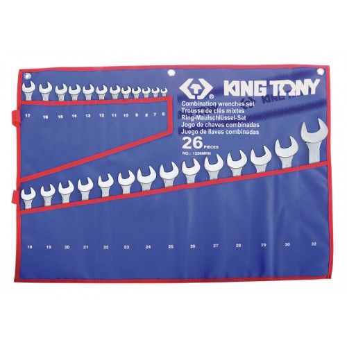 Набор ключей комби 26шт. (6-32 мм) KING TONY 1226MRN
