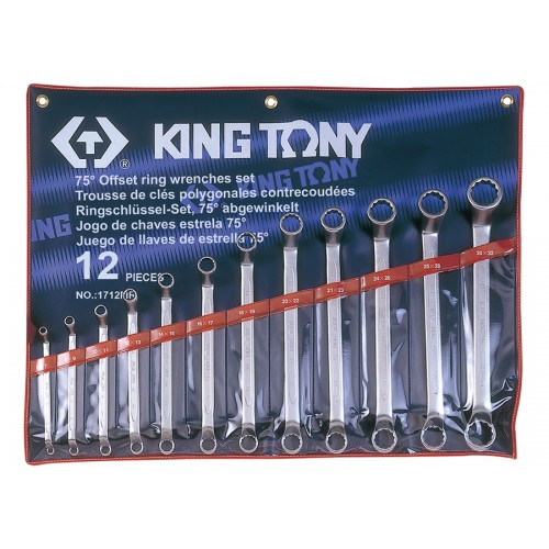 Набор ключей накидных 12шт. (6-32мм) KING TONY 1712MR