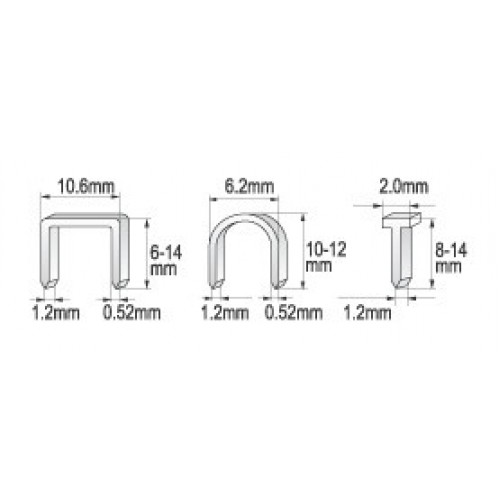 Степлер 3-х функциональный профи. степлер предназначен для работы со скобами 10,6х6-14 мм, полкуруглыми скобами 6,2х10-12 мм и гвоздями 1,2х8-14 мм.