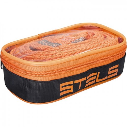 Трос буксировочный 5 т, 2 крюка, сумка на молнии. STELS