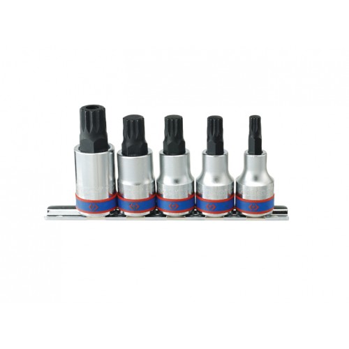 Набор бит SPLINE 1/2" 5пр. М8-М16 KING TONY 4105PR