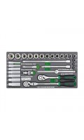 Набор инструмента 3/8" 30ед. (в ложементе) TOPTUL GEA3005