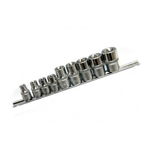 Набір головок 1/2"-3/8" TORX E10-E24 9од.