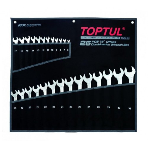 Набор ключей комбинированных 26 шт. 6-32 "Hi-Performance" TOPTUL GPAX2601