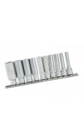 Набор головок глубоких 1/4" 5-14мм 12-гранных 10 пр.
