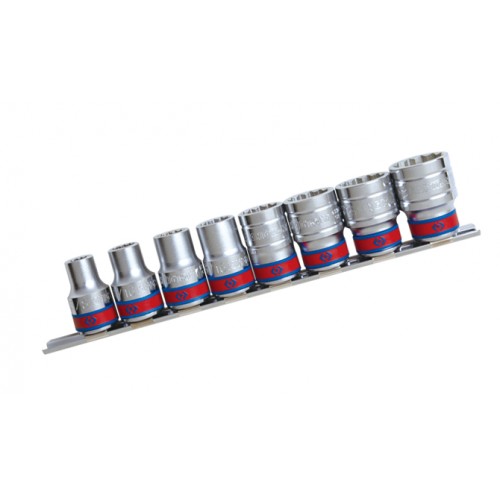 Набір головок торцевих 1/2", шестигранні, 3/8"-7/8", 8 предметів KING TONY 4510SR