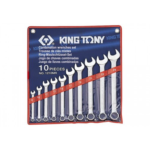 Набор ключей комби 10шт. (8-24мм) KING TONY 1210MR