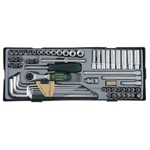 Набор инструмента 1/4" 6-гранный 65 пр. FORCE T2641 F