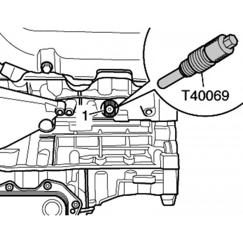 Штифт блокировки коленчатого вала VW AUDI M14x1.5