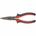 Длинногубцы прямые Black Nickel, 160 мм, двухкомпонентные рукоятки MATRIX 17158